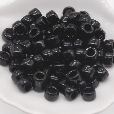 100KOM 6*9MM plave poni perle, modne perle s velikim rupama, dječje DIY narukvice, izrada ogrlica, rukotvorine, perle za kosu za djevojčice, veleprodaja