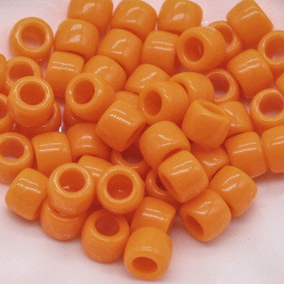 100KOM 6*9MM plave poni perle, modne perle s velikim rupama, dječje DIY narukvice, izrada ogrlica, rukotvorine, perle za kosu za djevojčice, veleprodaja