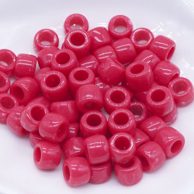 100KOM 6*9MM plave poni perle, modne perle s velikim rupama, dječje DIY narukvice, izrada ogrlica, rukotvorine, perle za kosu za djevojčice, veleprodaja