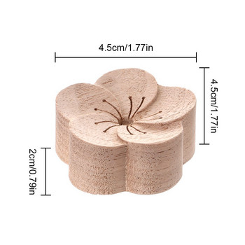 New Car Flower Shape Diffused Wooden Aroma Essential Oil Diffuser Incense for Sleep Essential Oil Aromatherapy Decor