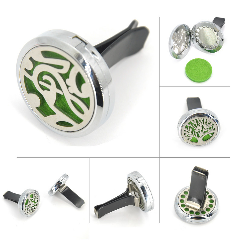 Auto osvježivač zraka parfem difuzor kopča automatski otvor za eterično ulje medaljon punjenje miris miris izlaz osvježenje eliminator mirisa