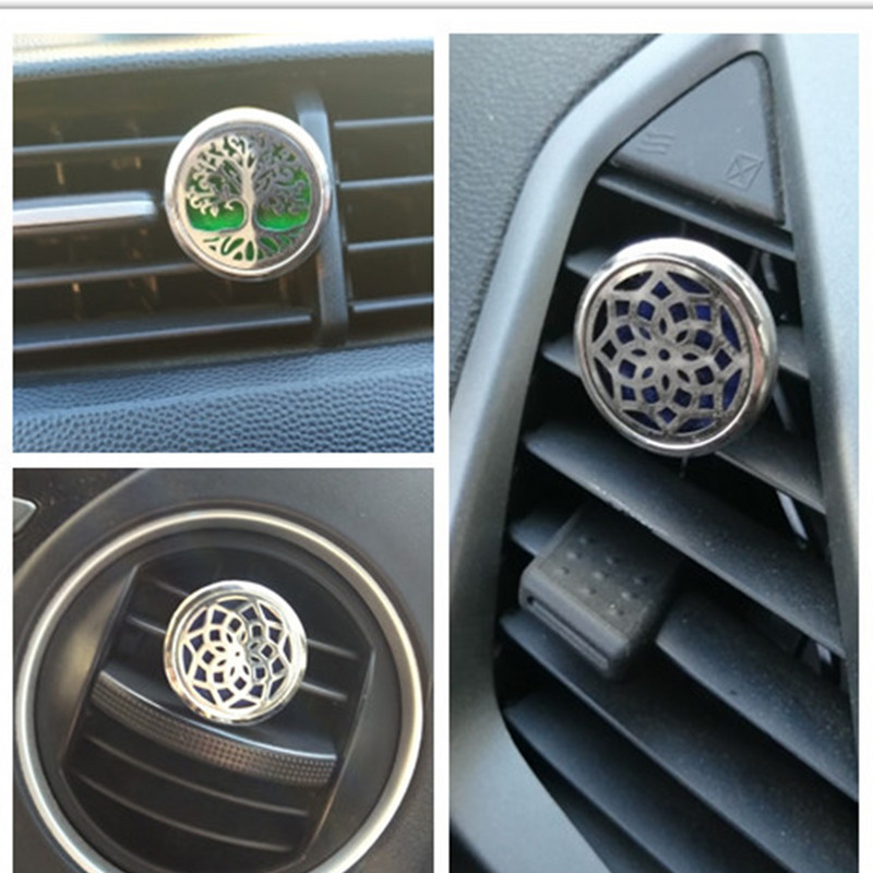 Auto osvježivač zraka parfem difuzor kopča automatski otvor za eterično ulje medaljon punjenje miris miris izlaz osvježenje eliminator mirisa