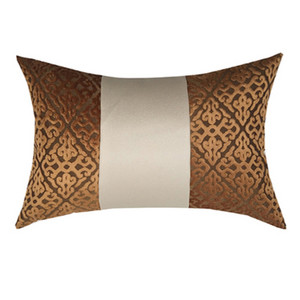 Modern patchwork jacqurad párnahuzat párnahuzat barna luxus kanapé derék párnahuzat láncszékes ággyal