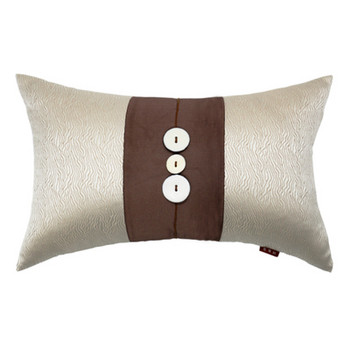 Μοντέρνο συνονθύλευμα ζακάρ κάλυμμα μαξιλαροθήκης καφέ πολυτελές κάλυμμα μαξιλαριού καναπέ μέσης με αλυσίδα-κρεβάτι καρέκλας