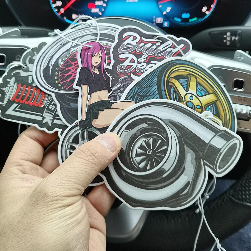 Automobilio oro gaiviklis galinio vaizdo veidrodžio kvepalų pakabukas ilgalaikis kvapas JDM lenktyninio stiliaus automobilių kvapiųjų medžiagų difuzoriaus interjero priedai