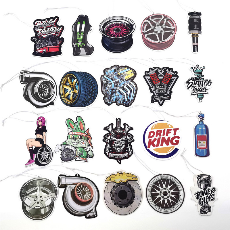 Automobilio oro gaiviklis galinio vaizdo veidrodžio kvepalų pakabukas ilgalaikis kvapas JDM lenktyninio stiliaus automobilių kvapiųjų medžiagų difuzoriaus interjero priedai