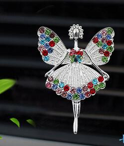 Fairy Style autós légfrissítő parfümös flakon diffúzor az autóban, gépkocsiban Légkondicionáló kivezető levegő parfüm klipsz