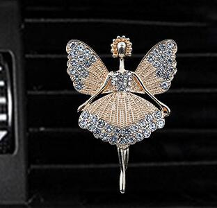 Fairy Style autós légfrissítő parfümös flakon diffúzor az autóban, gépkocsiban Légkondicionáló kivezető levegő parfüm klipsz