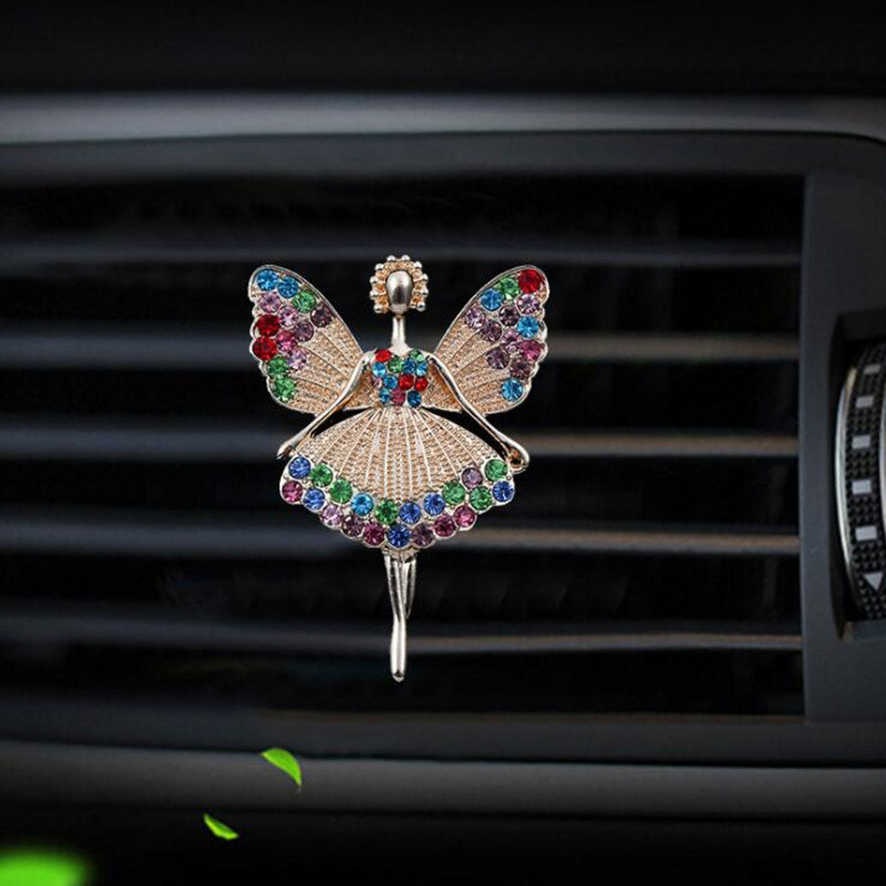 Fairy Style autós légfrissítő parfümös flakon diffúzor az autóban, gépkocsiban Légkondicionáló kivezető levegő parfüm klipsz