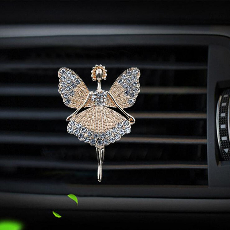Fairy Style autós légfrissítő parfümös flakon diffúzor az autóban, gépkocsiban Légkondicionáló kivezető levegő parfüm klipsz