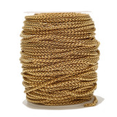 1 metar od nehrđajućeg čelika 3 mm pozlaćeni pšenični lančići DIY Muškarci Ženski lančići za ogrlice za izradu poklona za nakit