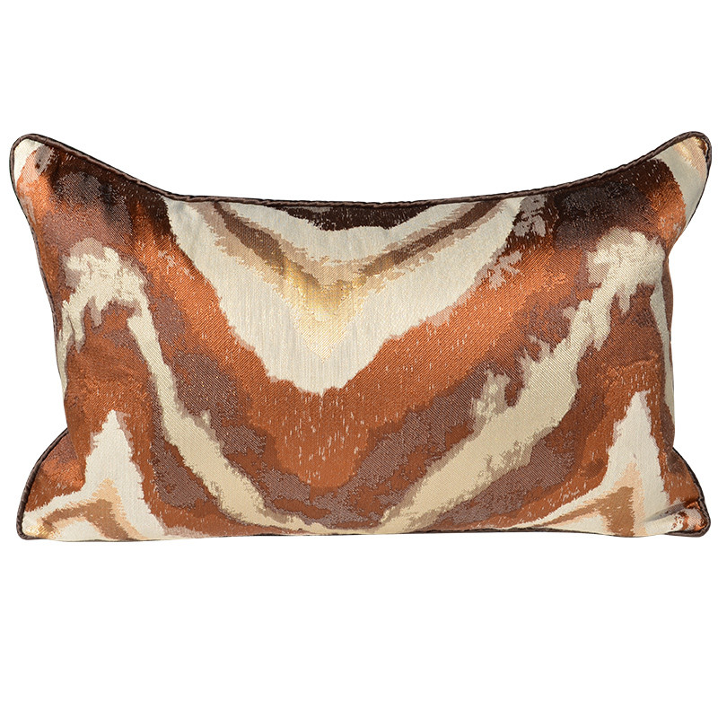 50x30cm kauč champane zlatno smeđa jastučnica moderna ikat jastučnica za struk ukrasna jacquard navlaka za jastuk za leđa