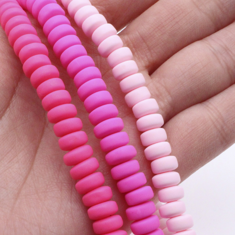 Ellipse Glinene perle Odstojnik od polimerske gline Rasute ručno izrađene perle za ogrlicu Diy Dodaci za narukvice 7 mm