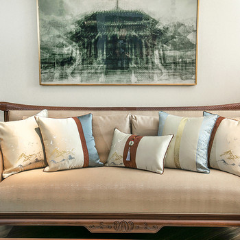 45X45/50x30cm Κλασικό κινέζικο ζακάρ κάλυμμα μαξιλαριού καναπέ καρέκλας vintage οσφυϊκό κάλυμμα μαξιλαριού για θήκη μαξιλαριού πλάτης