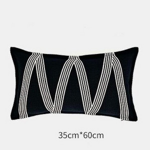 Kućni dekor Jastuk Navlaka Ukrasna jastučnica Moderna Jednostavna Luksuzna Geometrijska Jacquard Mješavina Tkanina Coussin Sofa Stolica Četvrtasta