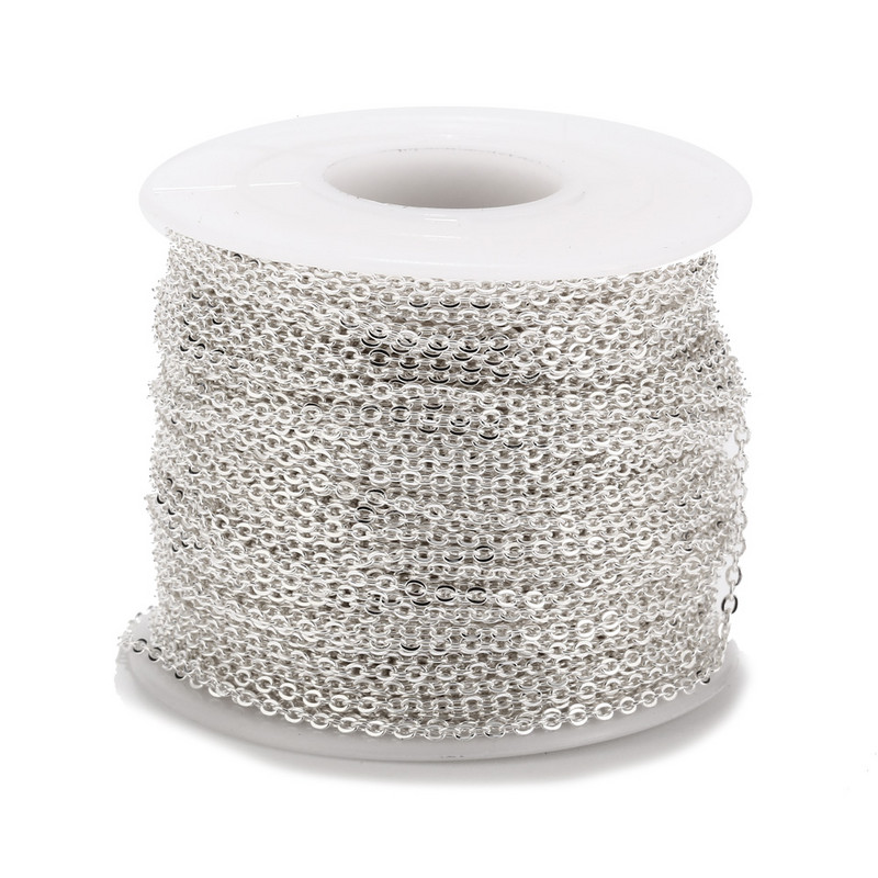 Zlatni lančić od nehrđajućeg čelika širine 1,5 mm za lančiće za ogrlice Narukvice Izrada nakita u metrima