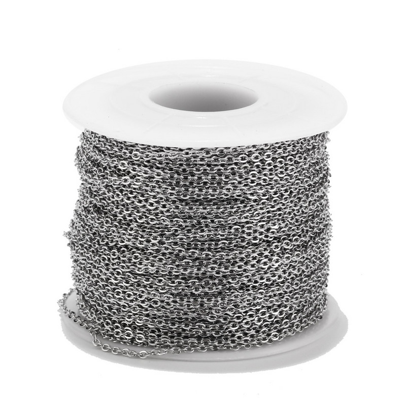 Zlatni lančić od nehrđajućeg čelika širine 1,5 mm za lančiće za ogrlice Narukvice Izrada nakita u metrima