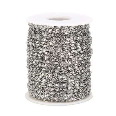 2M zlatni pljosnati ovalni lanac od kabla od nehrđajućeg čelika za DIY izradu nakita Veleprodajni lanci