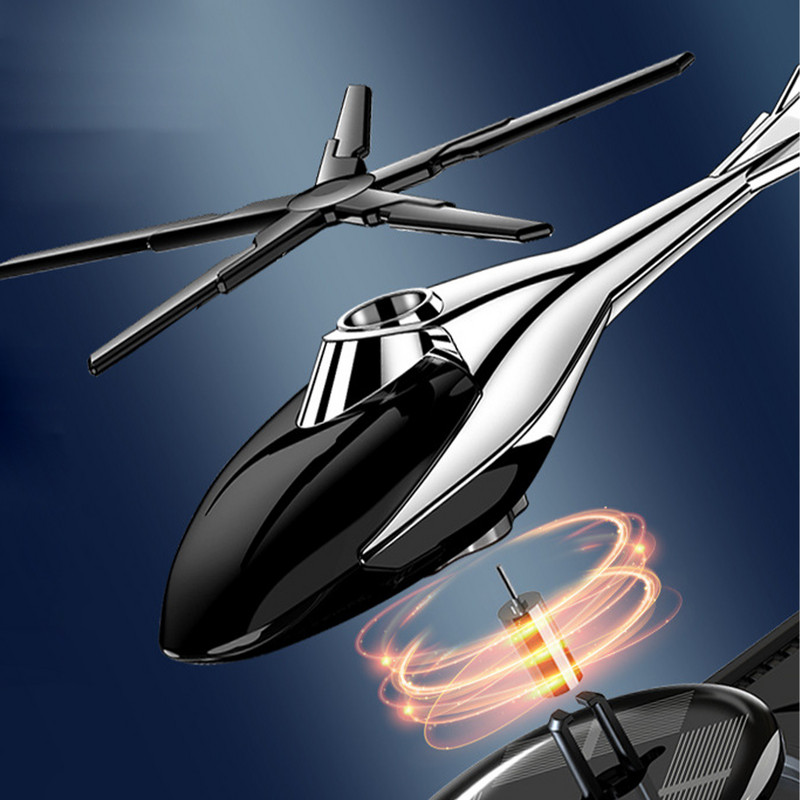 Solarni helikopter Dekor za aromaterapiju automobila Solarni zrakoplov Difuzor mirisa za automobil Solarni osvježivači zraka u obliku helikoptera