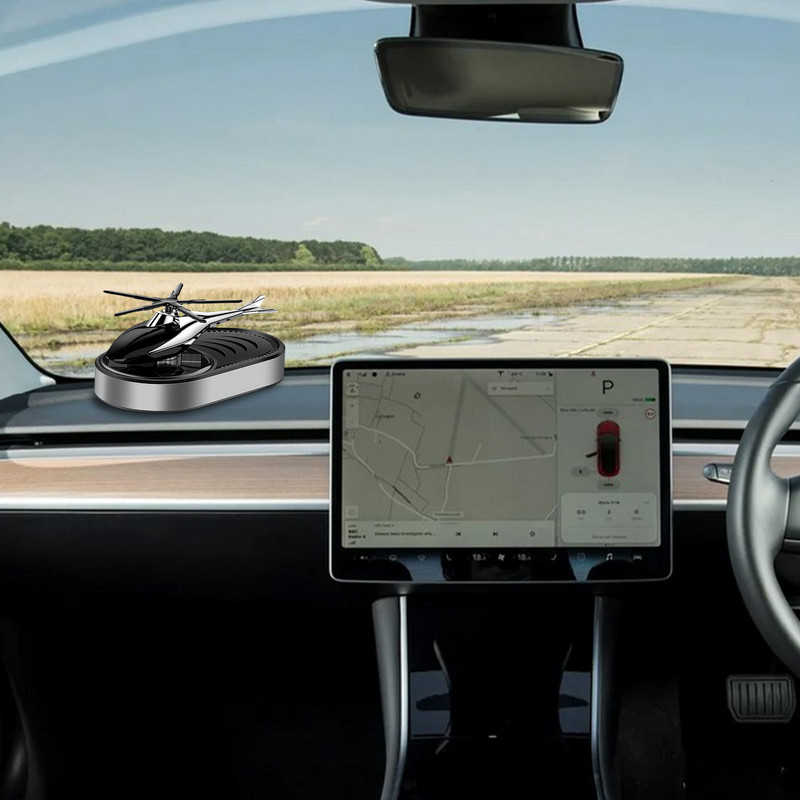 Solarni helikopter Dekor za aromaterapiju automobila Solarni zrakoplov Difuzor mirisa za automobil Solarni osvježivači zraka u obliku helikoptera