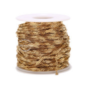 Lanțuri ondulate de apă din oțel inoxidabil 2M 2mm 2.5mm pentru bricolaj, colier, brățări, furnituri, bijuterii, descoperiri