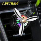 Smell Mini LED légfrissítő autós parfüm kondicionáló ötvözet automatikus szellőző kivezető kapocs Fresh Fragrance aromaterápiás légköri fény