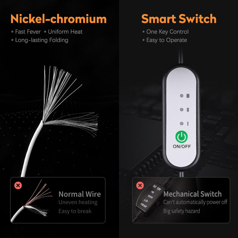 12-24v šildomas automobilio sėdynės užvalkalas 30` greitas automobilio sėdynės šildytuvo audinys / flanelinis šildomas automobilio sėdynės apsaugas 25 W sėdynės šildymo užvalkalas Automobilinė kėdutė