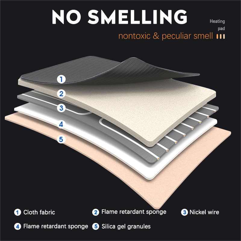 12-24v šildomas automobilio sėdynės užvalkalas 30` greitas automobilio sėdynės šildytuvo audinys / flanelinis šildomas automobilio sėdynės apsaugas 25 W sėdynės šildymo užvalkalas Automobilinė kėdutė