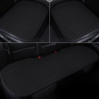 Automašīnas sēdekļa pārvalks priekšējais/aizmugurējais lina sēdekļa aizsargs spilvens auto sēdekļa spilvena aizsargs spilventiņš auto pārvalki paklājiņš aizsarg