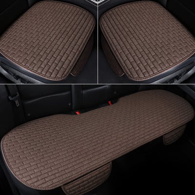 Automašīnas sēdekļa pārvalks priekšējais/aizmugurējais lina sēdekļa aizsargs spilvens auto sēdekļa spilvena aizsargs spilventiņš auto pārvalki paklājiņš aizsarg