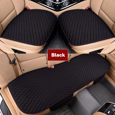Κάλυμμα καθίσματος αυτοκινήτου λινάρι Μπροστινό πίσω λινό υφασμάτινο μαξιλάρι αναπνεύσιμο προστατευτικό ματ Μαξιλαράκι Universal Auto Interior Styling Truck SUV Van