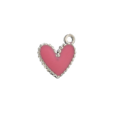 5 komada Emajlirani privjesci u obliku srca od nehrđajućeg čelika, zlatni 9x10 mm perle u obliku srca za izradu nakita DIY rukotvorine