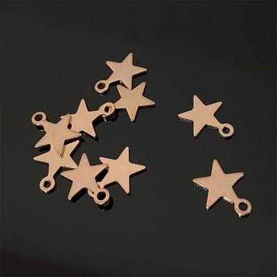20 bucăți din oțel inoxidabil ton auriu brelocuri stele mici pentru accesorii pentru realizarea de bijuterii de brățări