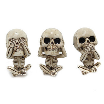 3 τεμ. Bone Skull Car Αποσμητικό αέρα Κλιπ εξαερισμού Human Body Skeleton Resin Aromatherapy Car Diffuser Perfume Diffuser Car Smell Diffuser