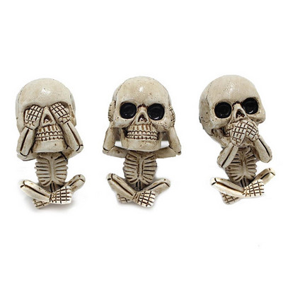 3db Bone Skull autós légfrissítő szellőző klip Emberi test csontváz Aromaterápiás gyanta autós parfüm diffúzor autós szag diffúzor
