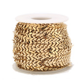 1 metar širine 6 mm od nehrđajućeg čelika Chevron karika lančić zlatni lančići za ogrlicu narukvica anklet DIY pribor za izradu nakita