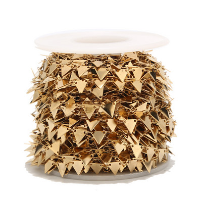 1 metar širine 6 mm od nehrđajućeg čelika Chevron karika lančić zlatni lančići za ogrlicu narukvica anklet DIY pribor za izradu nakita