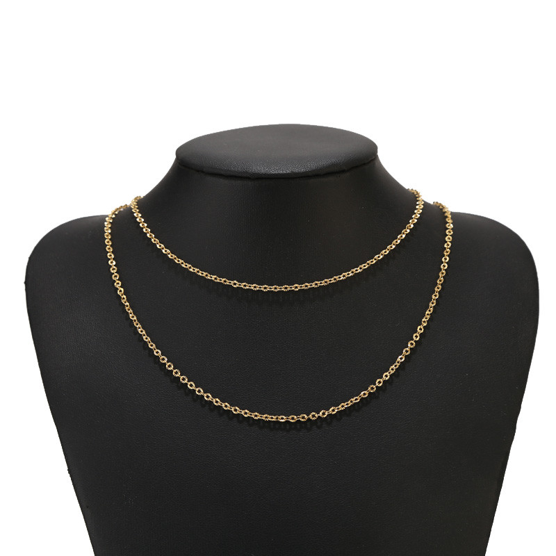 2M lančić od nehrđajućeg čelika sa zlatnom teksturom bez blijeđenja za DIY djevojke, žene, ogrlice, narukvice, pribor za izradu nakita