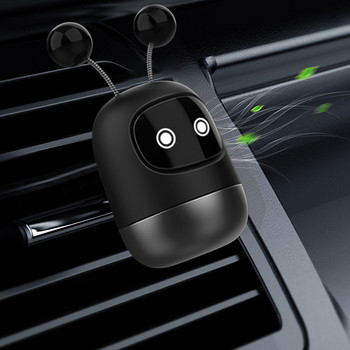 Αποσμητικά αυτοκινήτου Κλιπ εξαερισμού Χαριτωμένο αποσμητικό αέρα Αξεσουάρ αυτοκινήτου Mini Robot Vent Clip Διαχύτης αρώματος με ταμπλέτες αρωμάτων