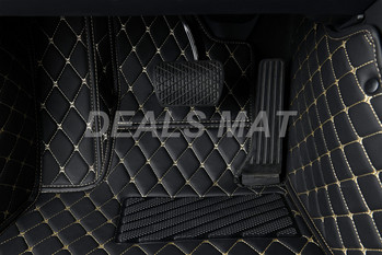 Δερμάτινα πατάκια αυτοκινήτου Custom Made For Mitsubishi Outlander 2013 2014 2015 2016 Χαλιά Χαλιά Αξεσουάρ μαξιλαριών ποδιών