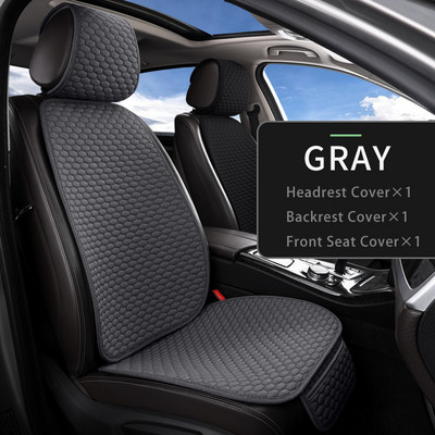 Husă scaun auto Karcle Set complet Imitație lenjerie Protector universal pentru scaun Perna scaunului din spate Huse auto față spate În salon cald