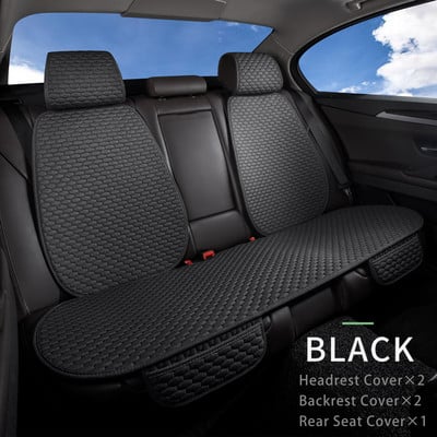 Husă scaun auto Karcle Set complet Imitație lenjerie Protector universal pentru scaun Perna scaunului din spate Huse auto față spate În salon cald