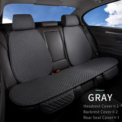 Husă scaun auto Karcle Set complet Imitație lenjerie Protector universal pentru scaun Perna scaunului din spate Huse auto față spate În salon cald