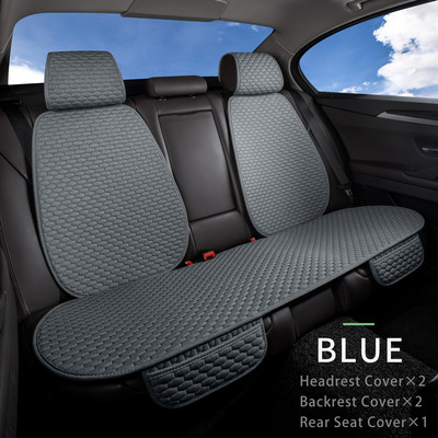 Husă scaun auto Karcle Set complet Imitație lenjerie Protector universal pentru scaun Perna scaunului din spate Huse auto față spate În salon cald