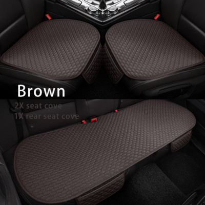 Husă scaun auto Karcle Set complet Imitație lenjerie Protector universal pentru scaun Perna scaunului din spate Huse auto față spate În salon cald