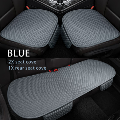 Husă scaun auto Karcle Set complet Imitație lenjerie Protector universal pentru scaun Perna scaunului din spate Huse auto față spate În salon cald