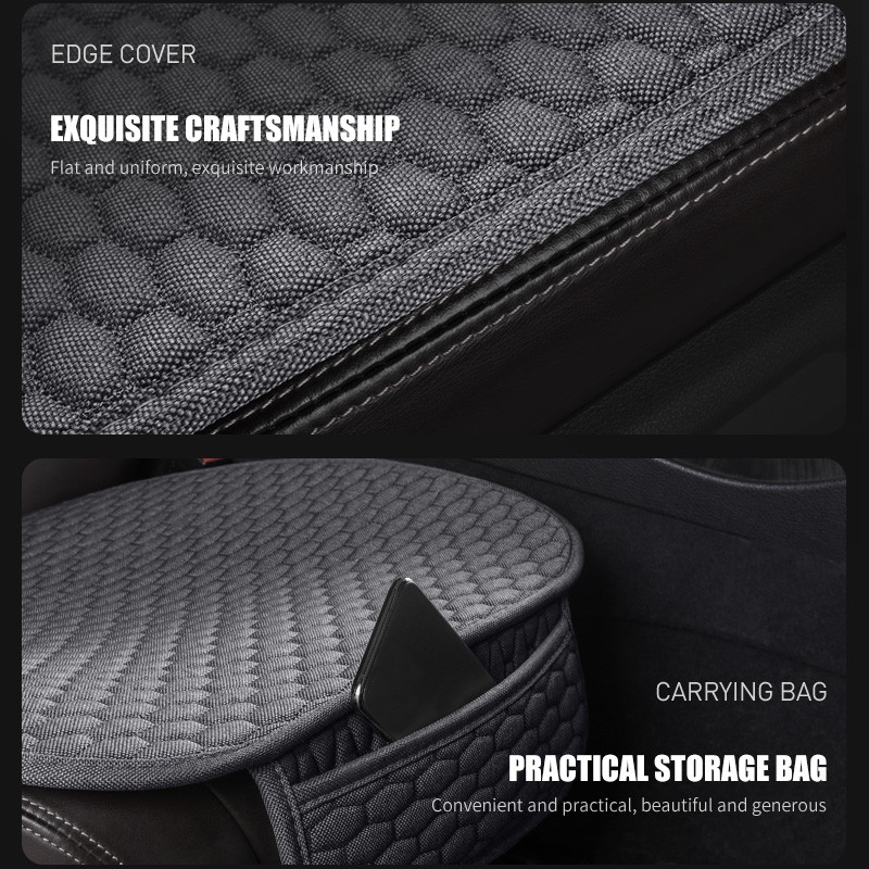 Husă scaun auto Karcle Set complet Imitație lenjerie Protector universal pentru scaun Perna scaunului din spate Huse auto față spate În salon cald