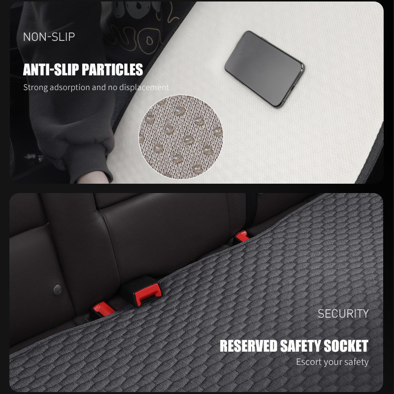 Husă scaun auto Karcle Set complet Imitație lenjerie Protector universal pentru scaun Perna scaunului din spate Huse auto față spate În salon cald