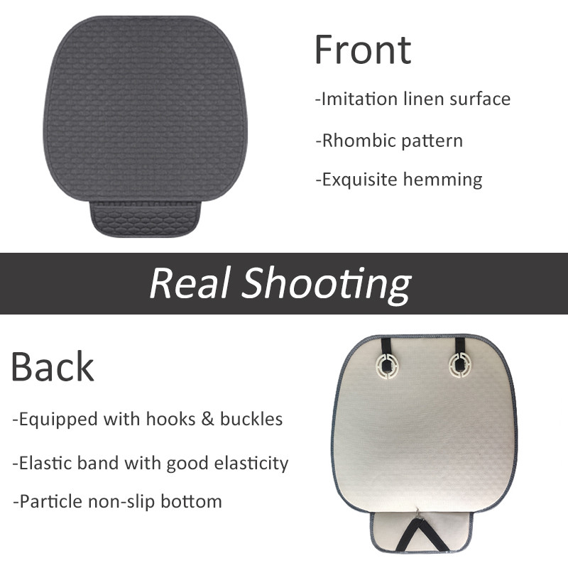 Husă scaun auto Karcle Set complet Imitație lenjerie Protector universal pentru scaun Perna scaunului din spate Huse auto față spate În salon cald