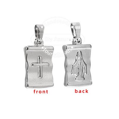 5 KOM. Zlatni privjesci od nehrđajućeg čelika Svete Benedikte Marije, zaštitne križne privjeske za muškarce, žene, izrada ogrlica